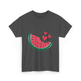 Watermelon Slice Summer Fruit Lovers T-Shirt - Dark Heather