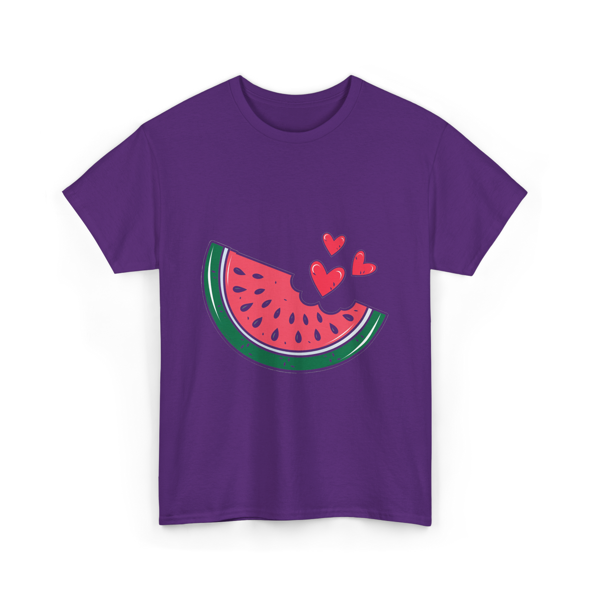 Watermelon Slice Summer Fruit Lovers T-Shirt - Purple