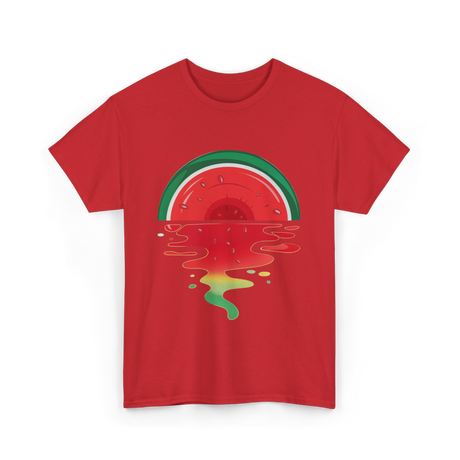 Watermelon Sunset Vaporwave T-Shirt - Red