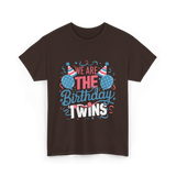 We Are The Birthday Twins Celebration T-Shirt - Dark Chocolate