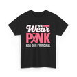 Wear Pink Awareness Breast Cancer T-Shirt - Black