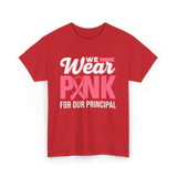 Wear Pink Awareness Breast Cancer T-Shirt - Red