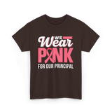 Wear Pink Awareness Breast Cancer T-Shirt - Dark Chocolate