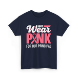 Wear Pink Awareness Breast Cancer T-Shirt - Navy