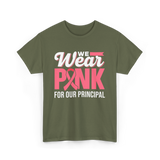 Wear Pink Awareness Breast Cancer T-Shirt - Military Green