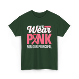 Wear Pink Awareness Breast Cancer T-Shirt - Forest Green