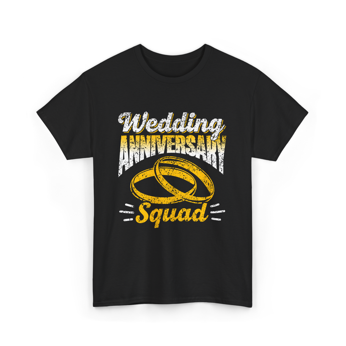 Wedding Anniversary Squad Anniversary T-Shirt - Black