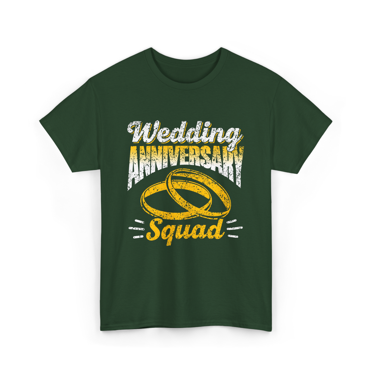 Wedding Anniversary Squad Anniversary T-Shirt - Forest Green