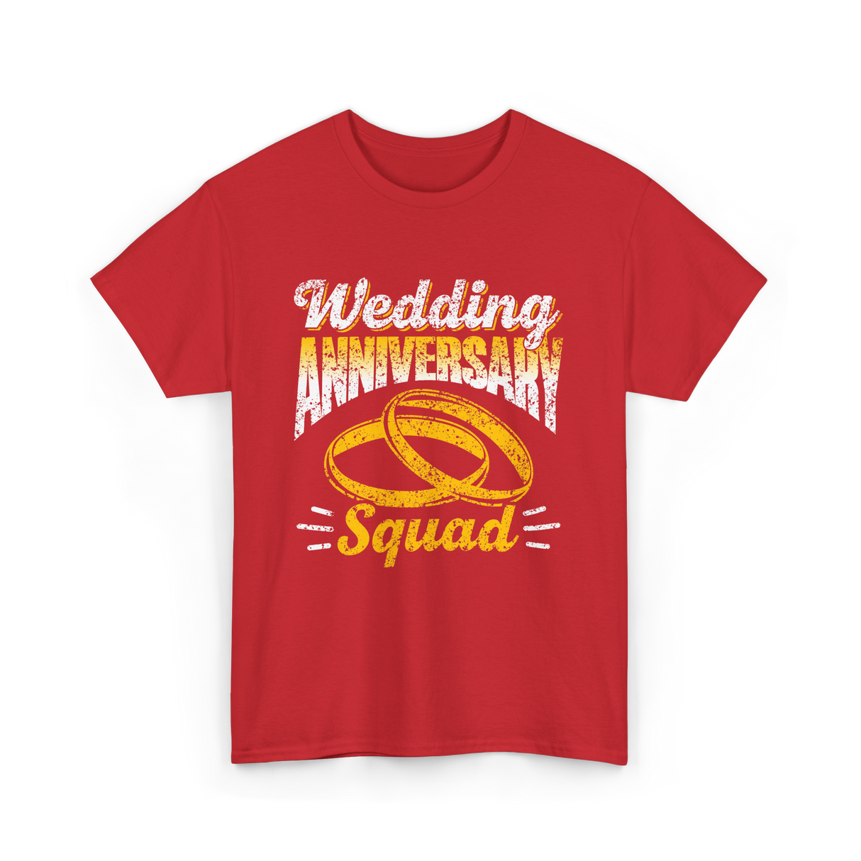 Wedding Anniversary Squad Anniversary T-Shirt - Red