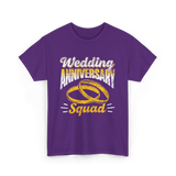 Wedding Anniversary Squad Anniversary T-Shirt - Purple