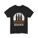 Wedding Anniversary Squad Celebration T-Shirt - Black