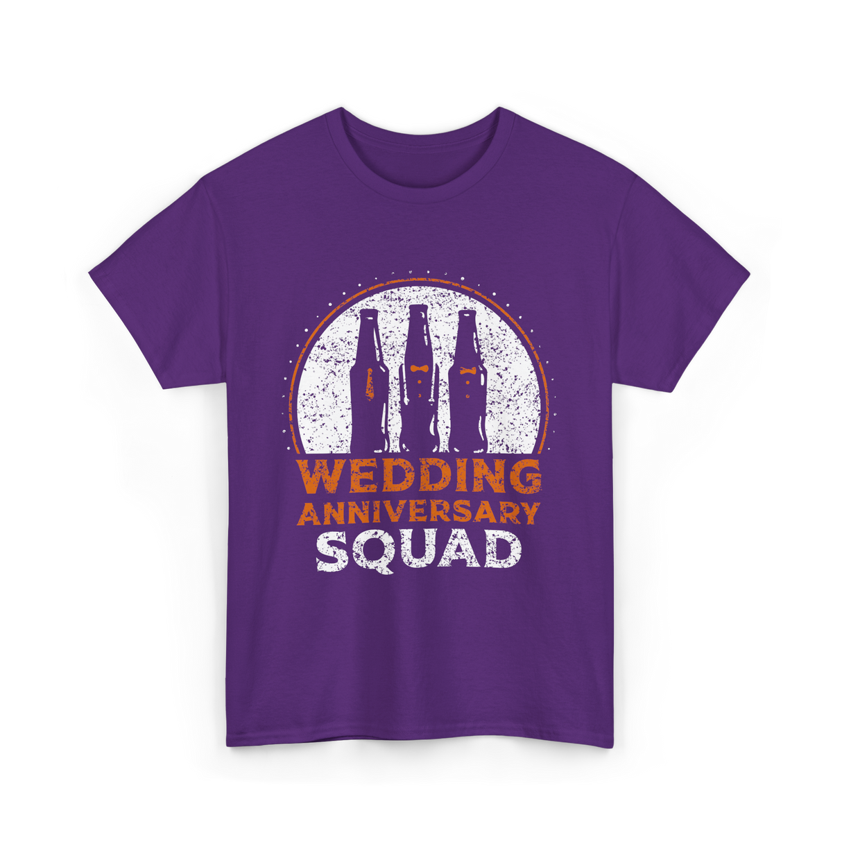 Wedding Anniversary Squad Celebration T-Shirt - Purple