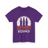 Wedding Anniversary Squad Celebration T-Shirt - Purple