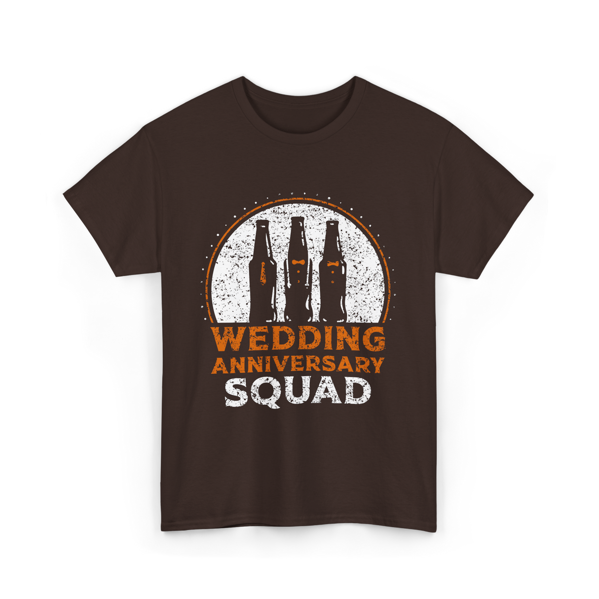 Wedding Anniversary Squad Celebration T-Shirt - Dark Chocolate