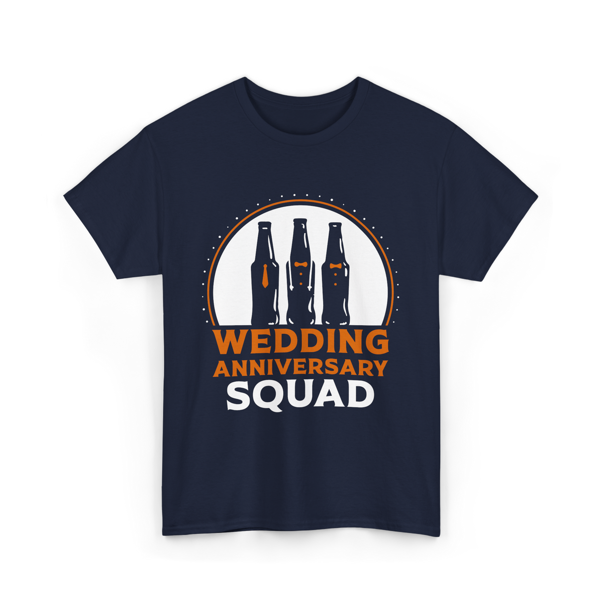 Wedding Anniversary Squad Celebration T-Shirt - Navy