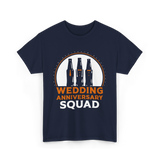 Wedding Anniversary Squad Celebration T-Shirt - Navy