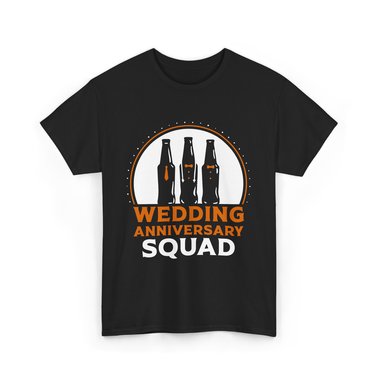 Wedding Anniversary Squad Celebration T-Shirt - Black