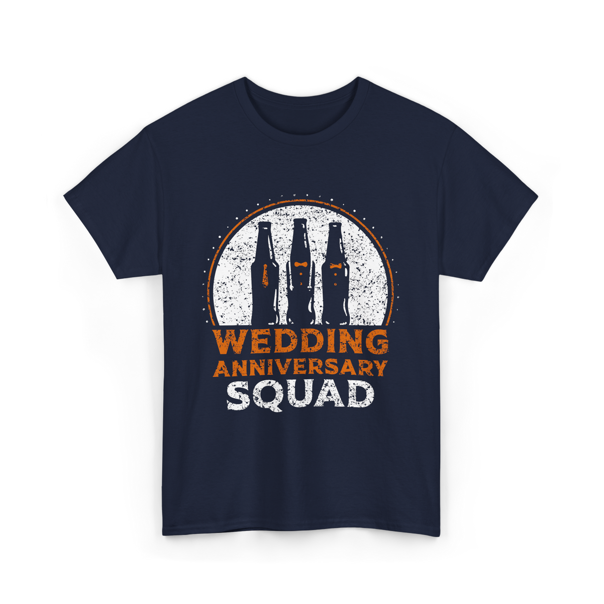 Wedding Anniversary Squad Celebration T-Shirt - Navy