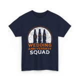 Wedding Anniversary Squad Celebration T-Shirt - Navy