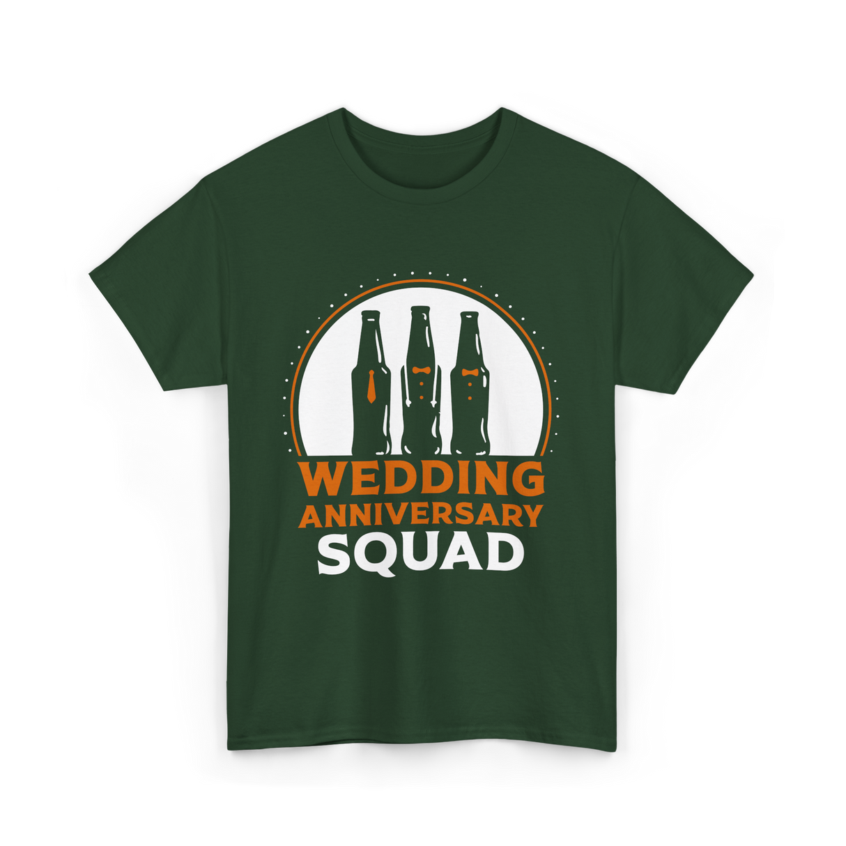 Wedding Anniversary Squad Celebration T-Shirt - Forest Green