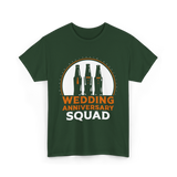 Wedding Anniversary Squad Celebration T-Shirt - Forest Green