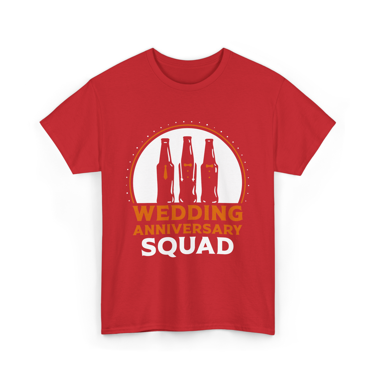 Wedding Anniversary Squad Celebration T-Shirt - Red