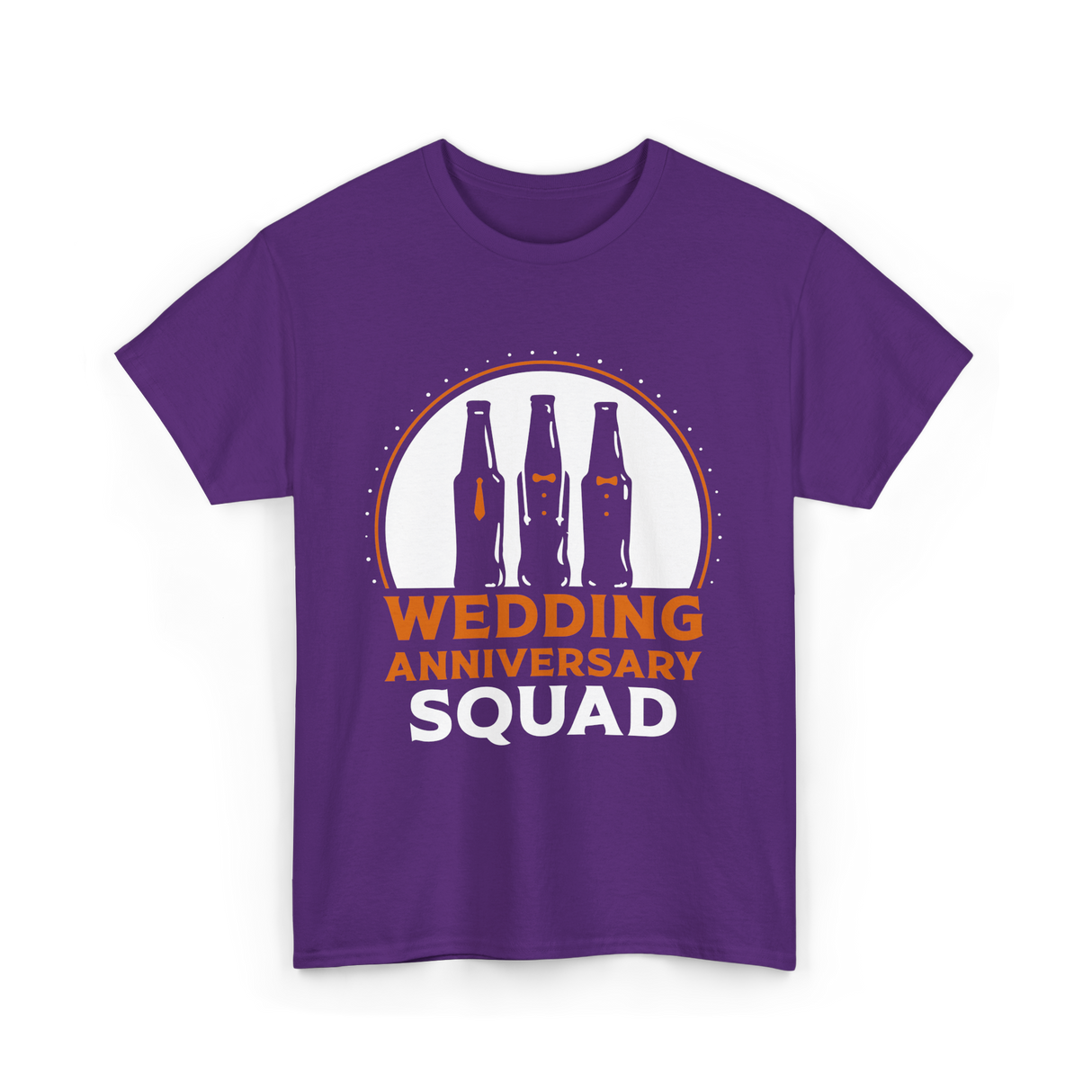 Wedding Anniversary Squad Celebration T-Shirt - Purple