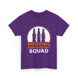 Wedding Anniversary Squad Celebration T-Shirt - Purple