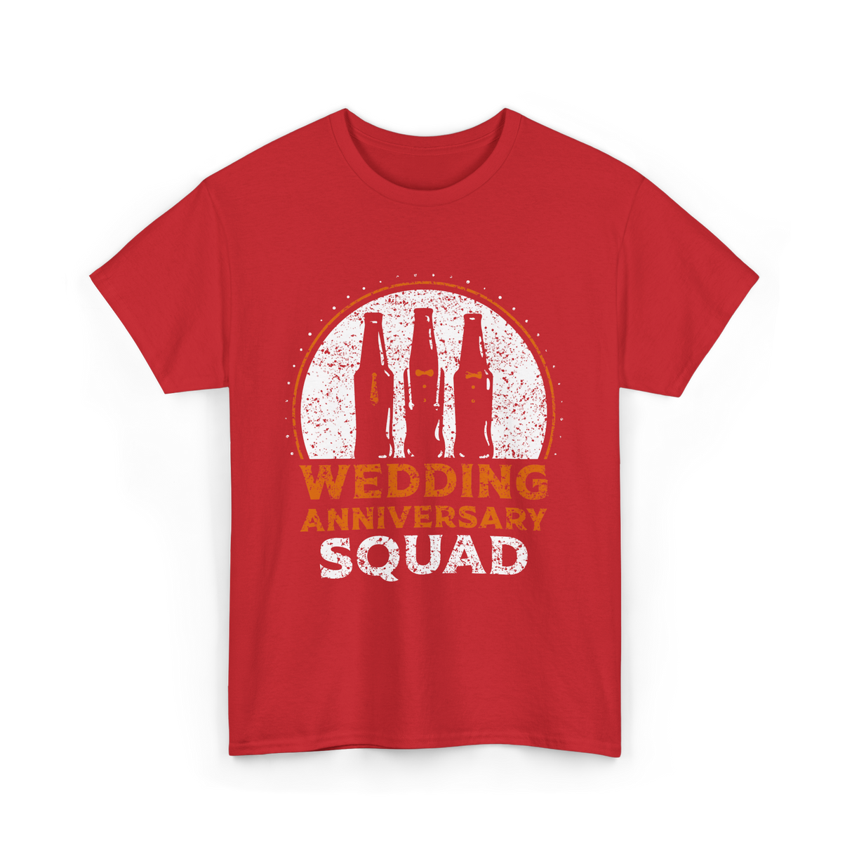 Wedding Anniversary Squad Celebration T-Shirt - Red