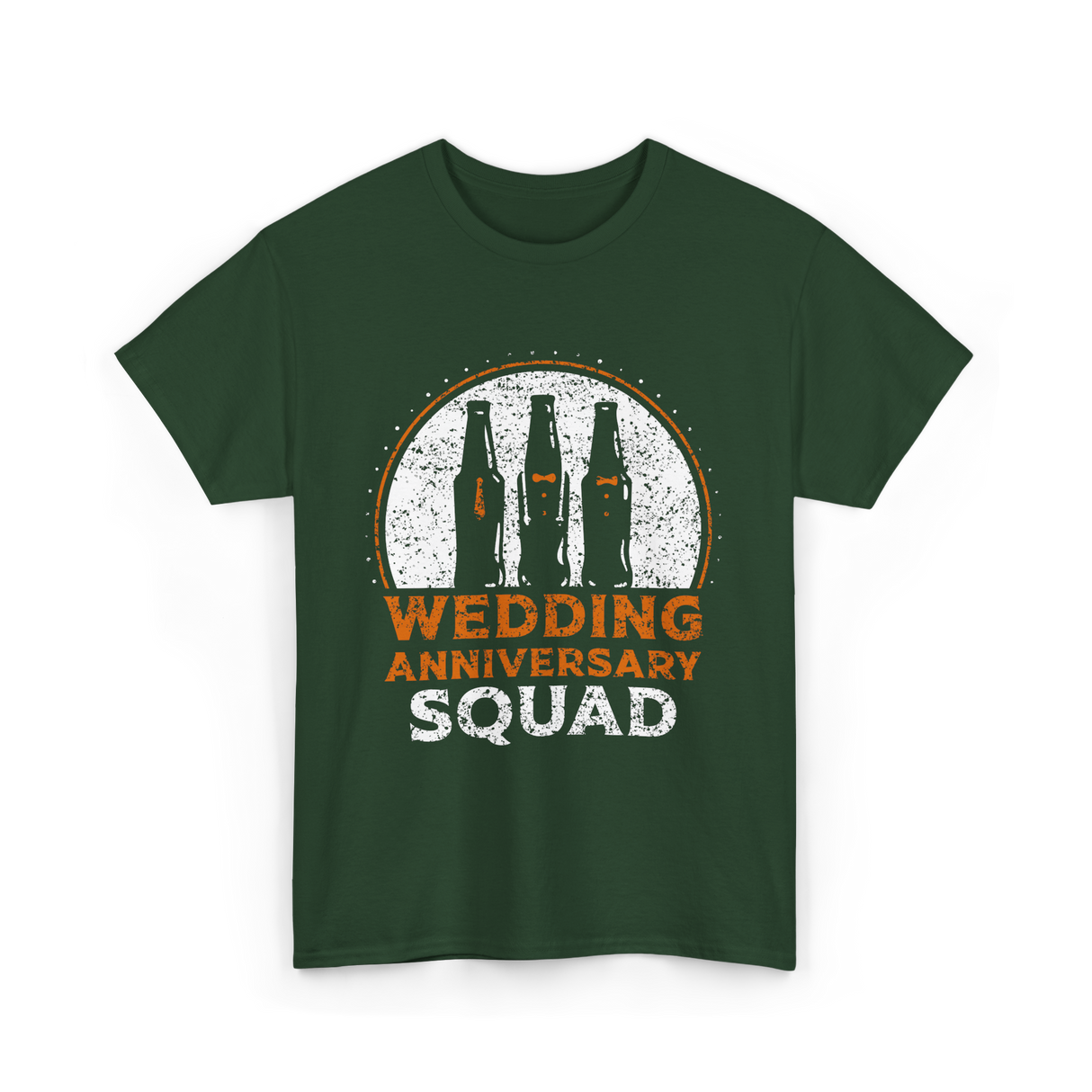 Wedding Anniversary Squad Celebration T-Shirt - Forest Green