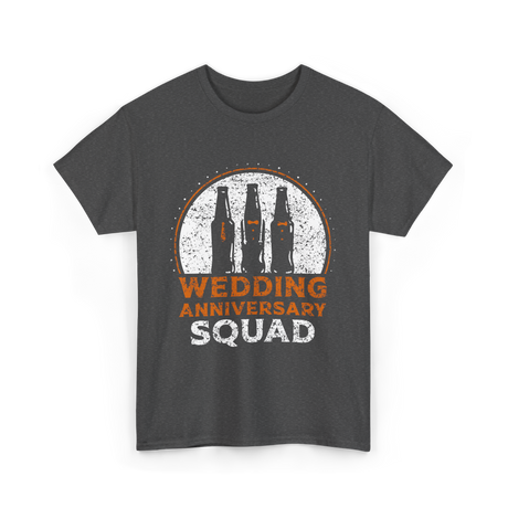 Wedding Anniversary Squad Celebration T-Shirt - Dark Heather