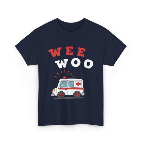 Wee Woo Ambulance EMS EMT T-Shirt - Navy