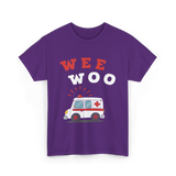 Wee Woo Ambulance EMS EMT T-Shirt - Purple