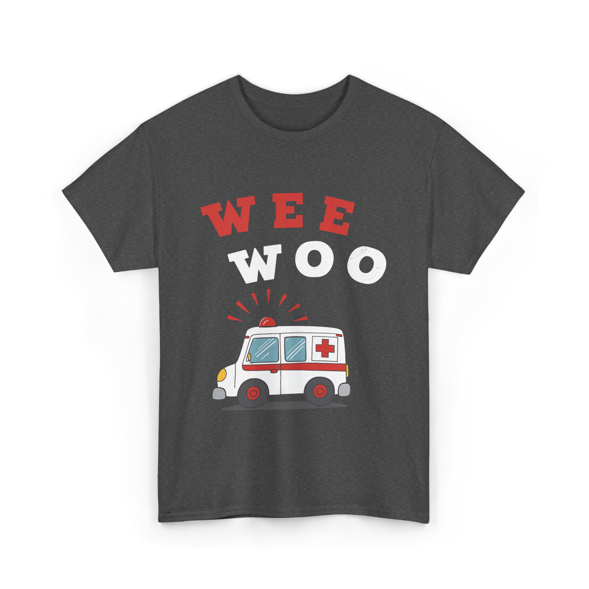 Wee Woo Ambulance EMS EMT T-Shirt - Dark Heather