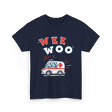 Wee Woo Ambulance EMS Paramedic T-Shirt - Navy