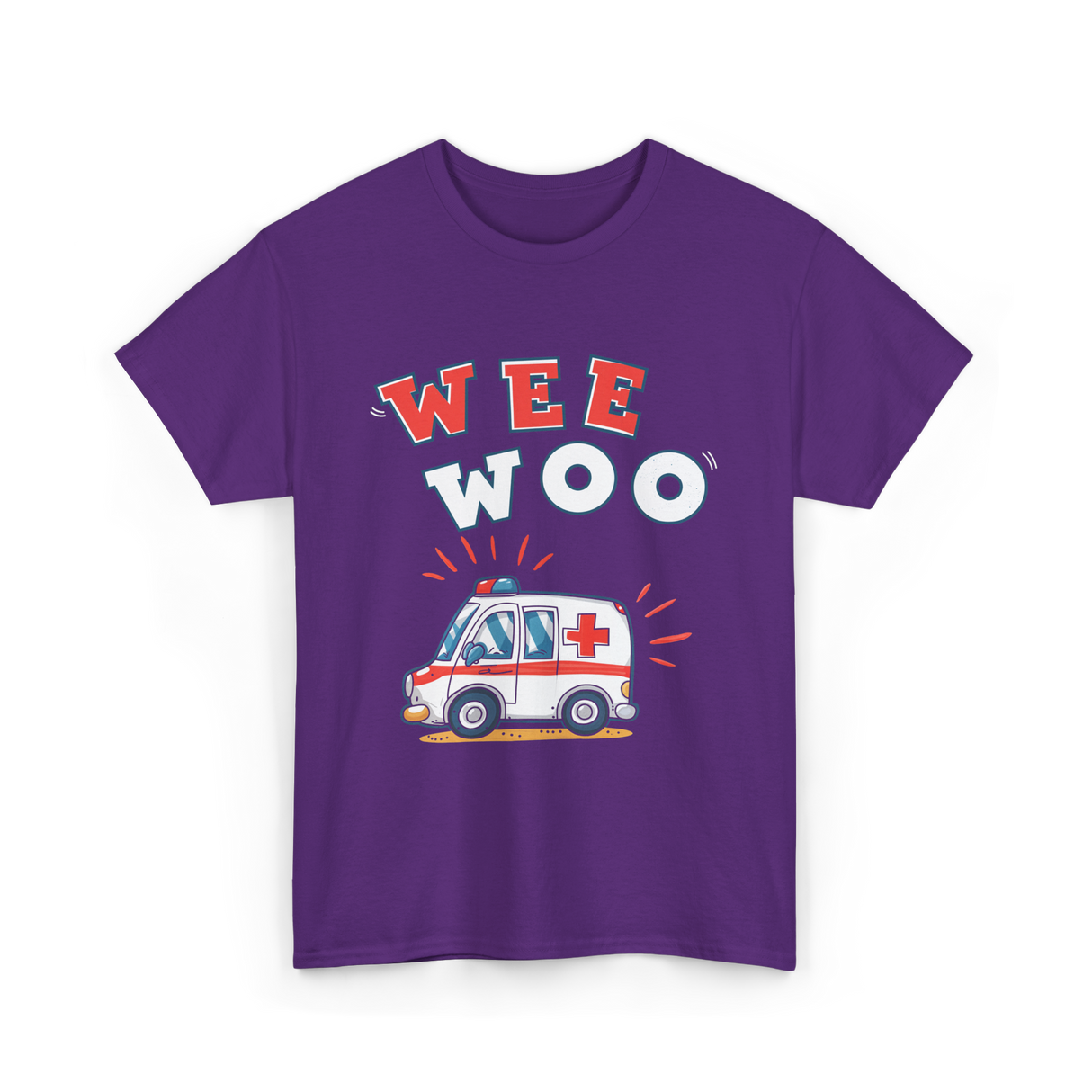 Wee Woo Ambulance EMS Paramedic T-Shirt - Purple