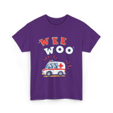 Wee Woo Ambulance EMS Paramedic T-Shirt - Purple