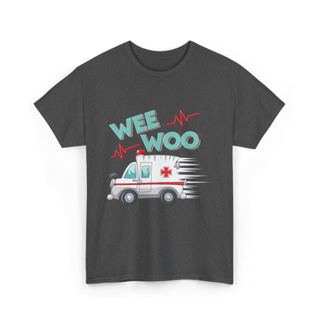 Wee Woo Ambulance Paramedic EMT T-Shirt - Dark Heather