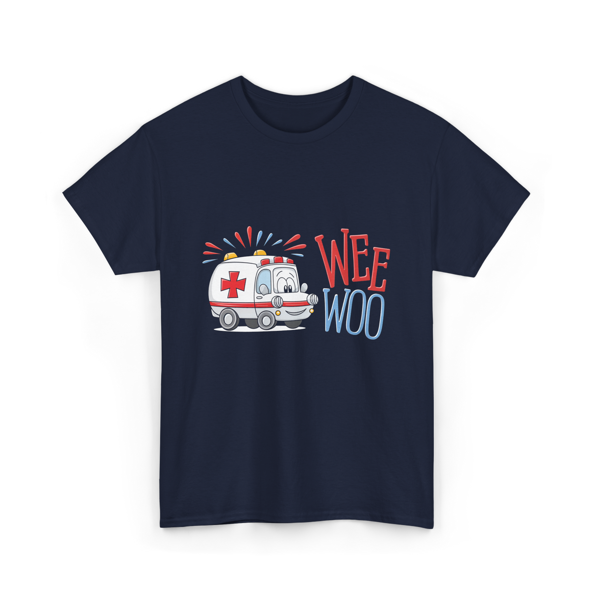 Wee Woo Ambulance Paramedic T-Shirt - Navy