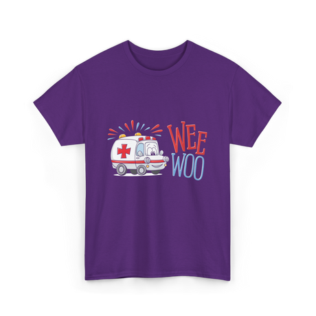 Wee Woo Ambulance Paramedic T-Shirt - Purple