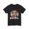 Weenie Mama Dachshund Dog Lover T-Shirt - Black