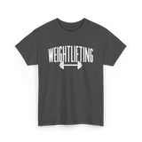 Weightlifting Barbell Fitness T-Shirt - Dark Heather