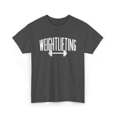 Weightlifting Barbell Fitness T-Shirt - Dark Heather