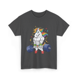 Weightlifting Unicorn Gym Strength T-Shirt - Dark Heather