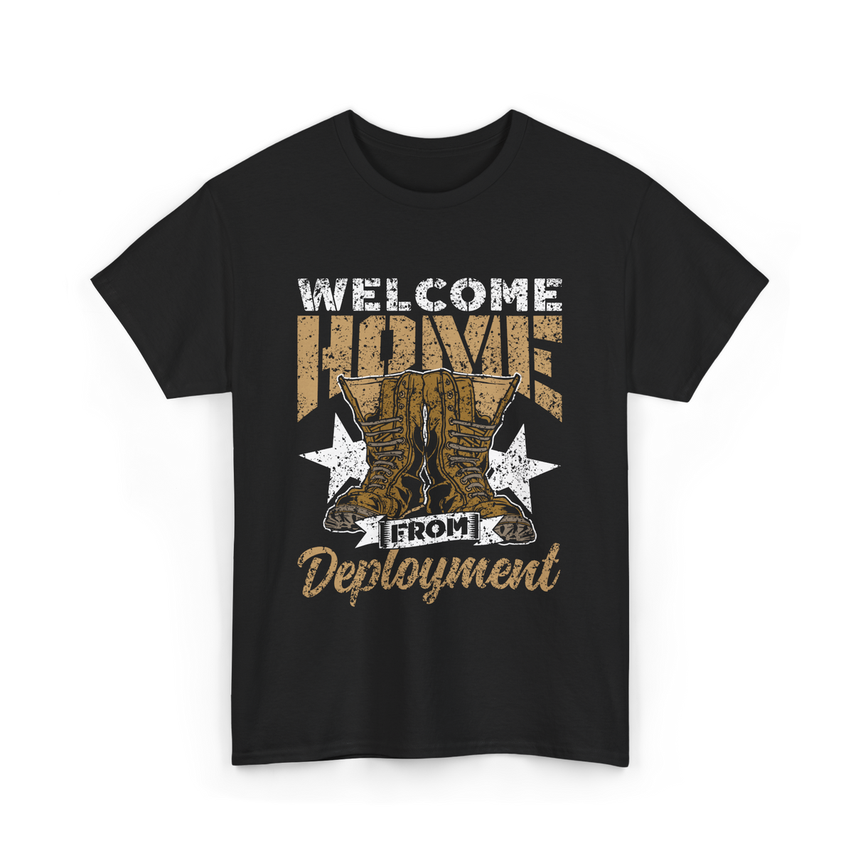 Welcome Home Deployment Military T-Shirt - Black