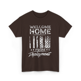 Welcome Home Deployment Military T-Shirt - Dark Chocolate