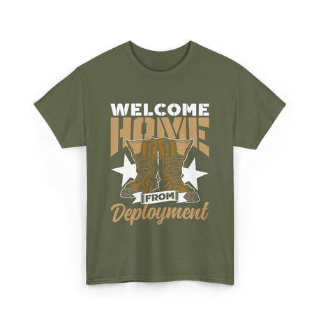 Welcome Home Deployment Military T-Shirt - Military Green