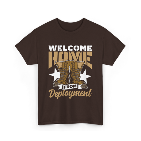 Welcome Home Deployment Military T-Shirt - Dark Chocolate