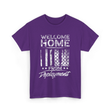 Welcome Home Deployment Military T-Shirt - Purple