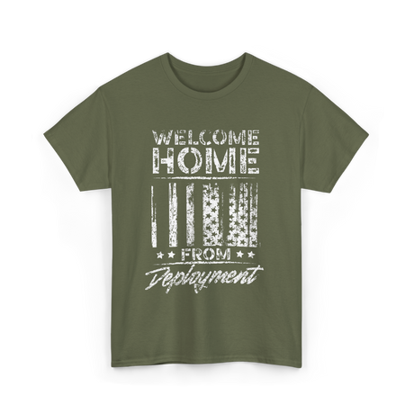 Welcome Home Deployment Military T-Shirt - Military Green